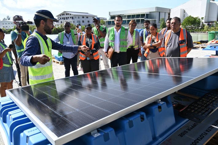 First floating solar project nears completion in Providence lagoon