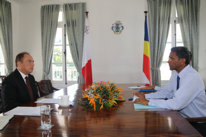 Minister Faure discusses future cooperation with high commissioner-designate of  Malta