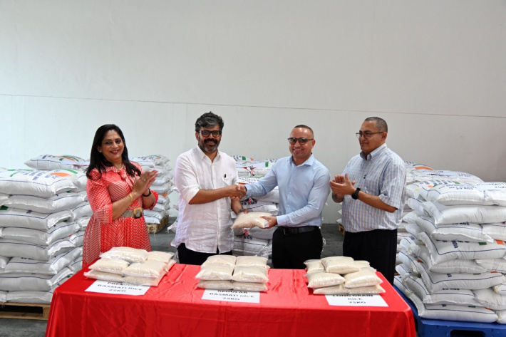India donates 750 tonnes of rice to Seychelles