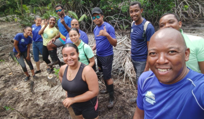 Mangrove restoration continues at Cap Ternay