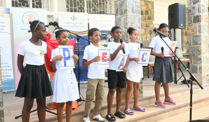 Children’s voices lead peace celebration