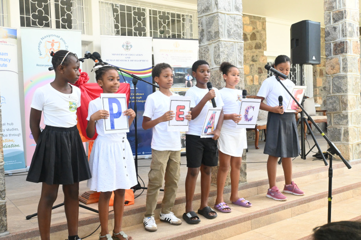 Children’s voices lead peace celebration