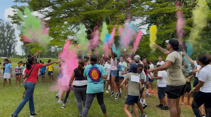 Une Colour Run sur le Fitness Trail de Roche Caïman