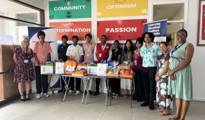 ISS Sixth Form leaders support Seychelles Red Cross on World Food Day
