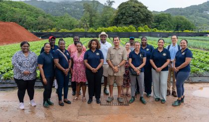 Parliamentarians explore climate adaptation and renewable energy at Geffroy’s Farm