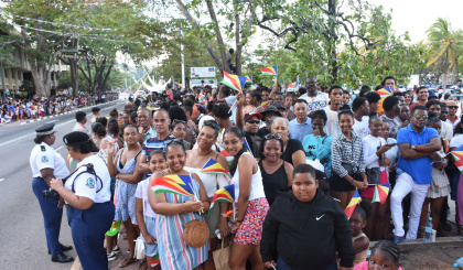 Large crowd attend National Day parade By Patrick Joubert -Seychelles