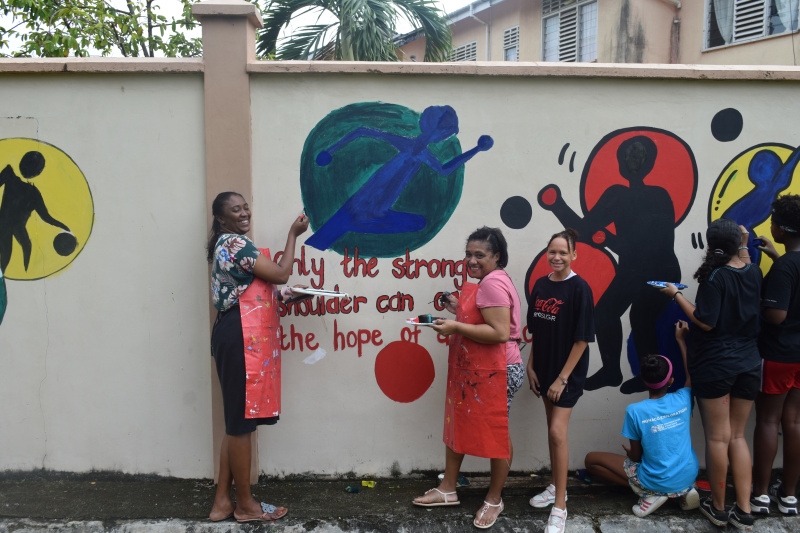 ISS students brighten up Plaisance primary’s campus with colourful