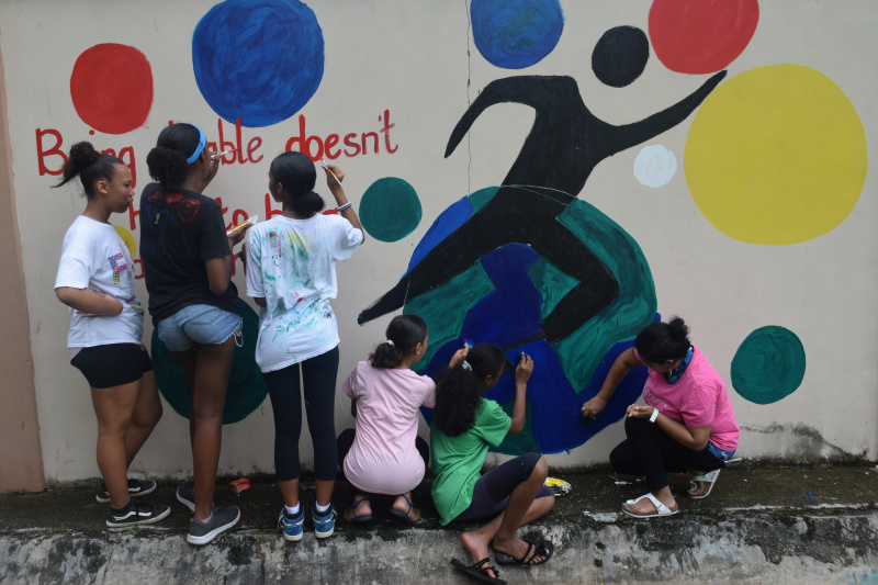 ISS students brighten up Plaisance primary’s campus with colourful