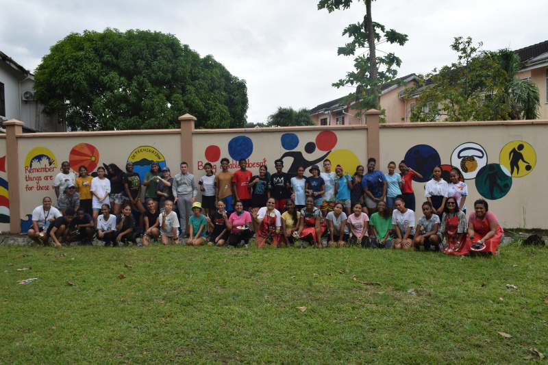 ISS students brighten up Plaisance primary’s campus with colourful